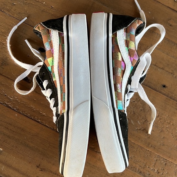 Vans ward low metallic checkerboard sneakers - Picture 5 of 9